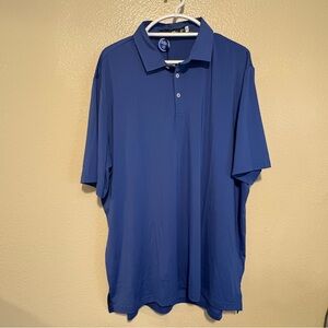 NWT RLX Ralph Lauren XXL Blue Performance Golf Polo Shirt Moisture Wicking